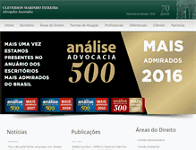 Tablet Screenshot of cleversonteixeira.adv.br